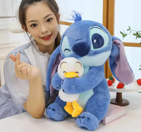 Stitch con su pato de 50cm